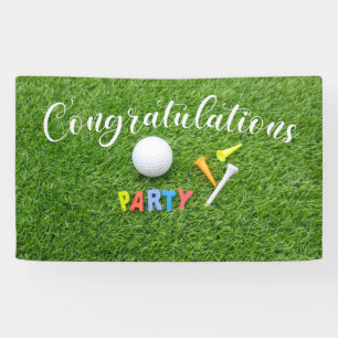 Golf Glückwunsch mit Wort Party Banner