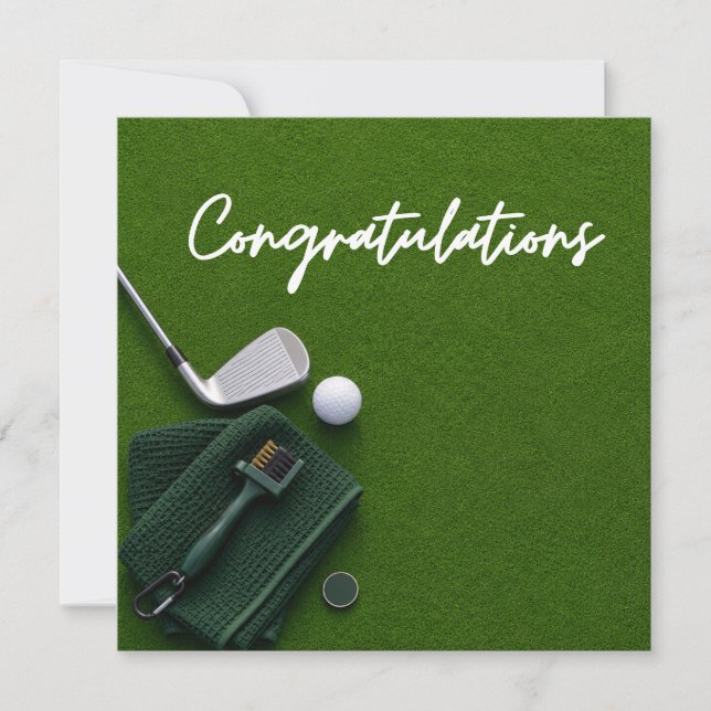 Golf Glückwünsche für Golfer  (Vorderseite)