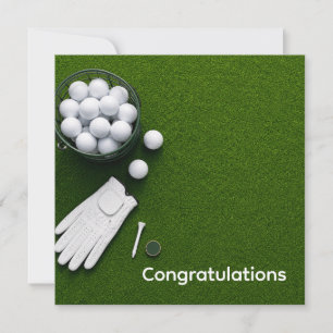 Golf Glückwunschkarte für Golfer 
