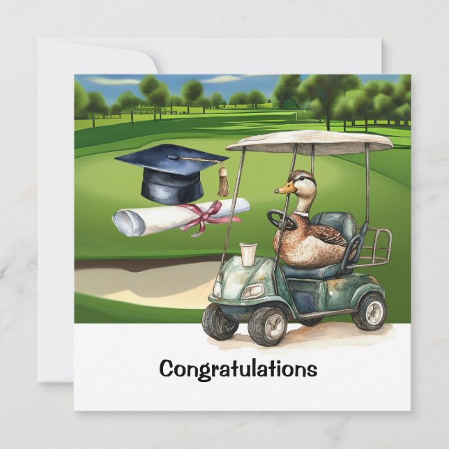 Golf Glückwunschkarte Karte (Vorderseite)
