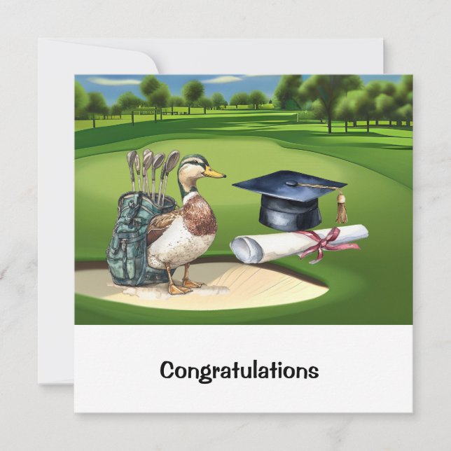 Golf Glückwunschkarte Karte (Vorderseite)