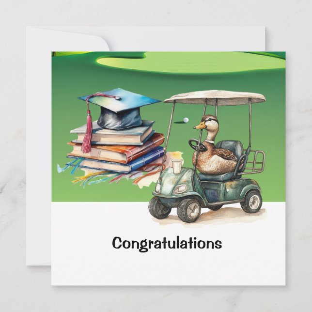 Golf Glückwunschkarte Karte (Vorderseite)