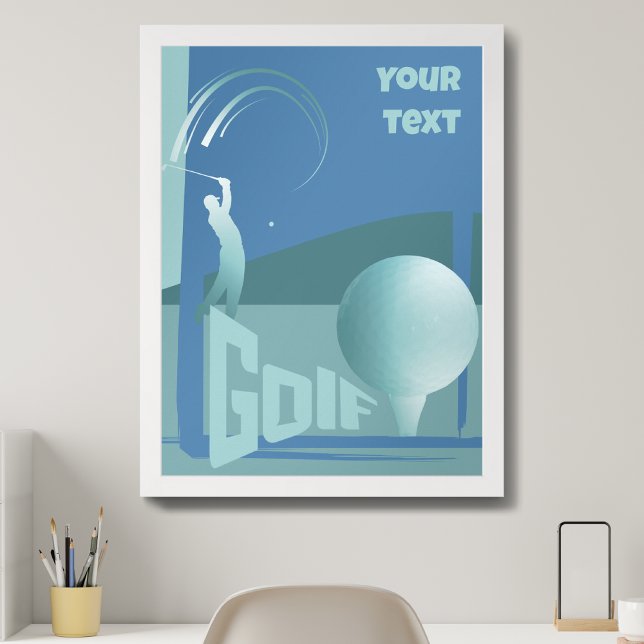 Golf Golf Golf Golf Club Textil-Wanddekor Poster (Von Creator hochgeladen)