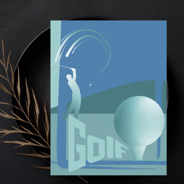 Golf Golf Golf Golf Golf Club Resort Gruß Postkarte (Von Creator hochgeladen)
