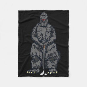 Golf Golfen Japanischer Film Dinosaurier Monster G Fleecedecke