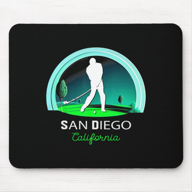 Golf Golfen San Diego  Mousepad (Vorne)