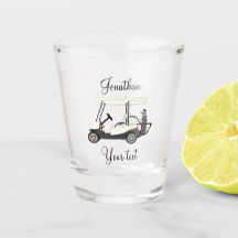 Golf Golfer Cart Shotglas
