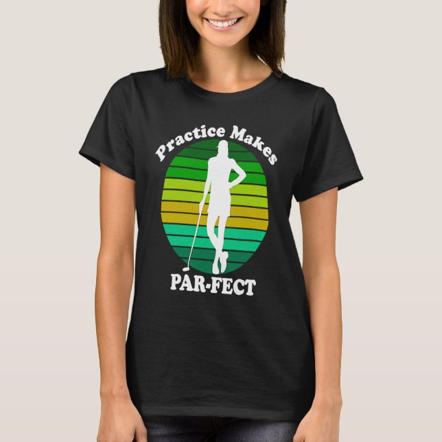 Golf, Golfer, Golf Swing, Golf Lover, Weibchen T-Shirt (Vorderseite)