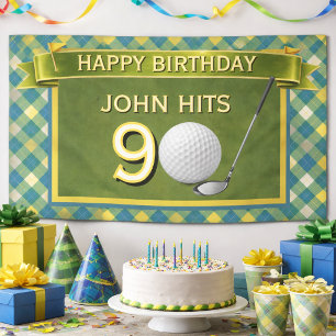 Golf-, Golfer-, Golf-Themen-Geburtstagsbanner Banner