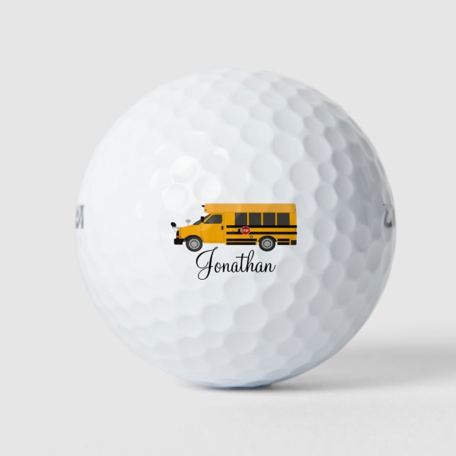 Golf Golfer Lehrer Schule Admin. Busfahrer Golfball (Vorderseite)