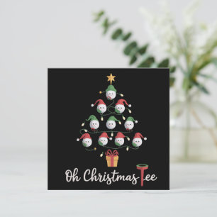 Golf Golfer Lustiges Golfen Oh Weihnachten Tee