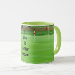 Golf Golfer Putting Green Golfing Tasse Cup