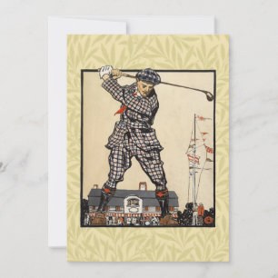 Golf Golfer Vintag antikes Golfspielen