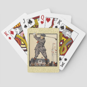 Golf Golfer Vintage Antik Golfen Spielkarten