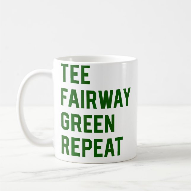Golf Golfing Retirement Kaffeetasse (Links)