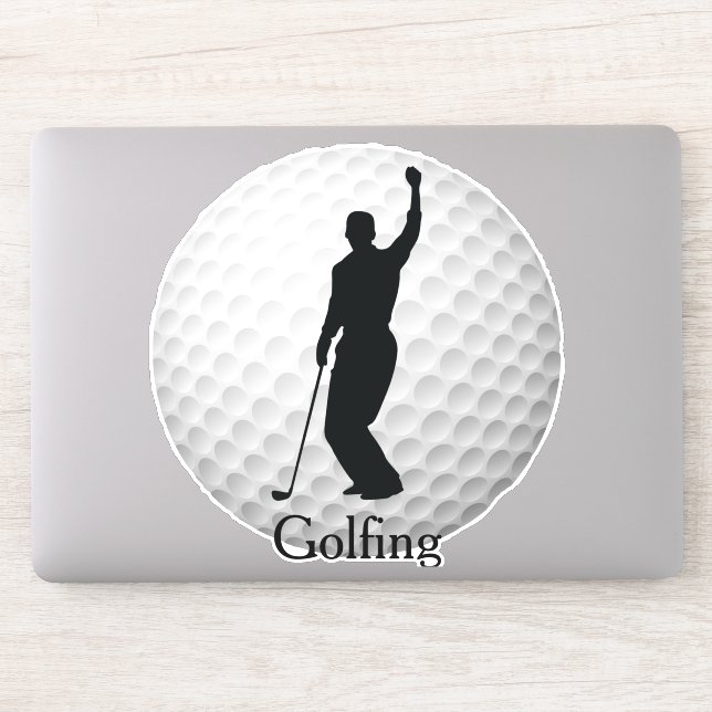 Golf Golfspielen Golf Ball Design Sticker (Computer)