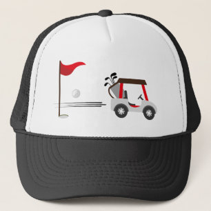 Golf Golfspielen Spaß Golf Cart Ball Truckerkappe