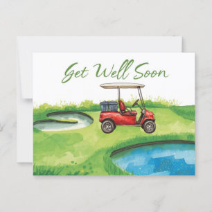 Golf Gönnen Sie sich einen guten Start mit Golf Ca Postkarte