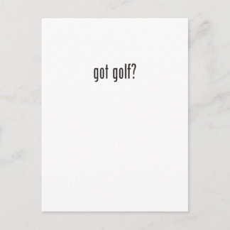 Golf got? postkarte