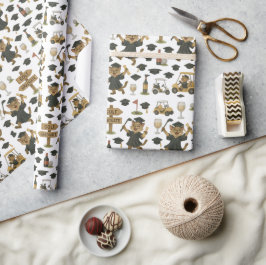 Golf Graduation themed for Cat Lover Golfer Geschenkpapier