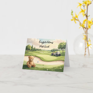 Golf-Gratulation für Baby-Golfer Es ist ein Junge Karte