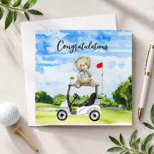 Golf-Gratulation für Baby-Golfer Es ist ein Junge