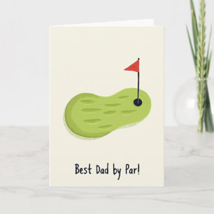 Golf Green Bestes Papa Karte