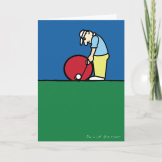 Golf Greetings Card Karte