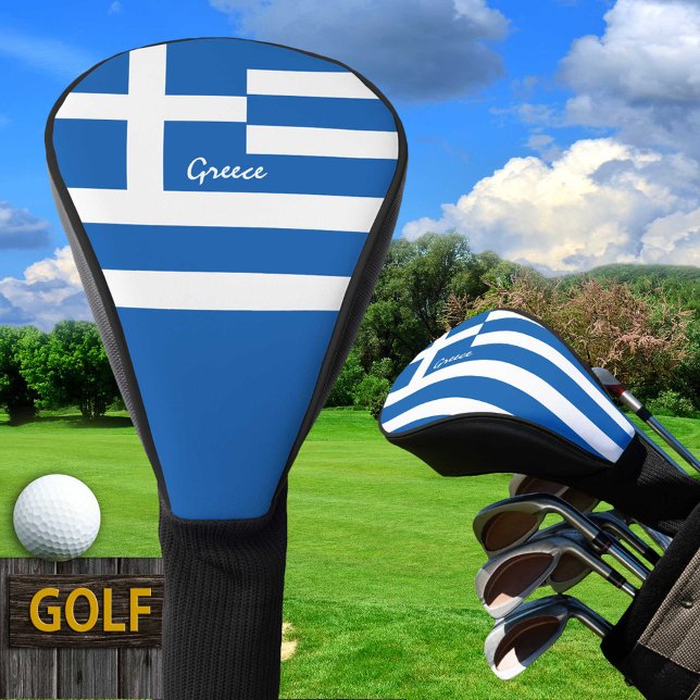 Golf Griechenland & Griechische Flagge / Golf Club Golf Headcover (Von Creator hochgeladen)