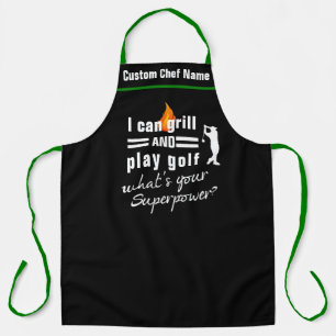 Golf Grill GRILLEN Schürze, Was ist Ihr Superpower Schürze