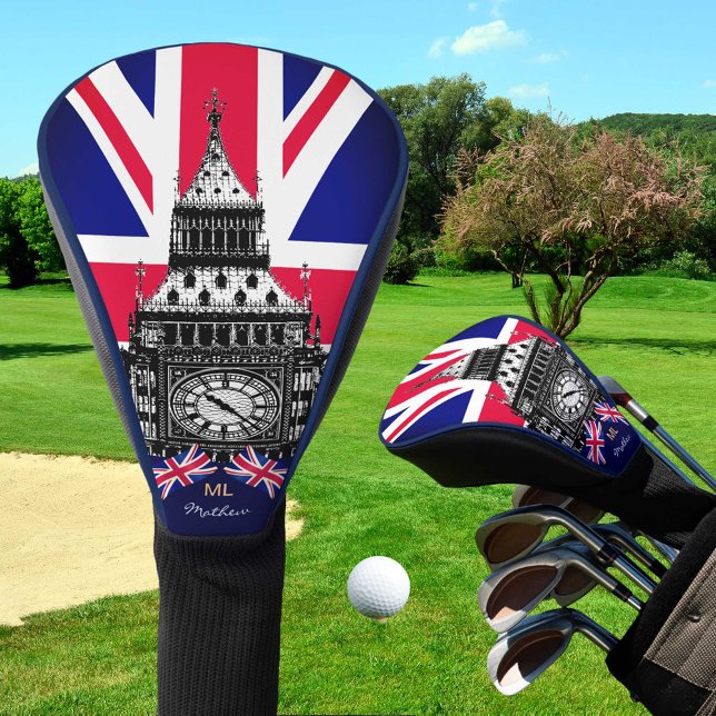 Golf Großbritannien & Britische Flagge, Big Ben Lo Headcover (Von Creator hochgeladen)