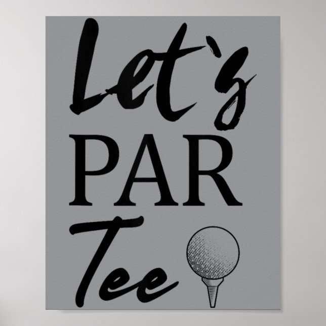 Golf große Schwester Hole In One Golf 1. Geburtsta Poster (Vorne)