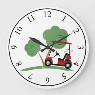 Golf Große Wanduhr