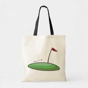 Golf Grün Loch zum Einlochen mit Flagge 18 Tragetasche