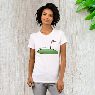 Golf Grün Putting Loch mit Flagge 18 T-Shirt