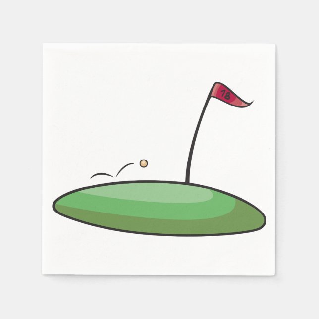 Golf Grünbuch Napkins Serviette (Vorderseite)