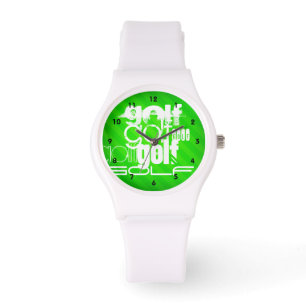 Golf; Grüne Neonstreifen Armbanduhr