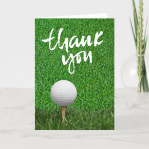GOLF Grüntöne Dankbarkeit: Fairway Dankeskarte