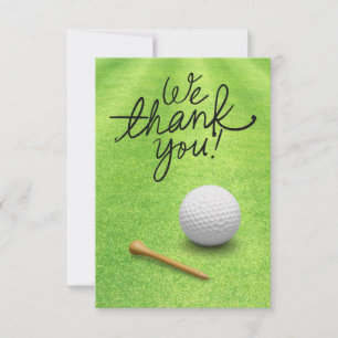 GOLF Grüntöne Dankbarkeit: Fairway Dankeskarte