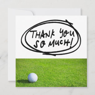 GOLF Grüntöne Dankbarkeit: Fairway Dankeskarte