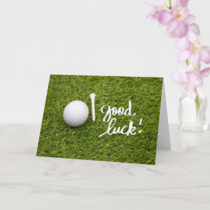 Golf Gruß Golf Ball viel Glück Handschrift ca Karte