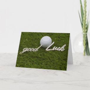 Golf Gruß Golf Ball viel Glück Handschrift Karte