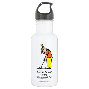 Golf-Gruß-Wasser-Flaschen-Weiß Trinkflasche