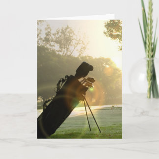 Golf Grußkarte Karte