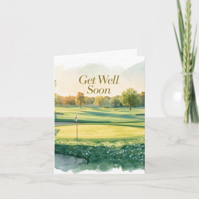 Golf Gute Besserung Golfer  (Vorderseite)