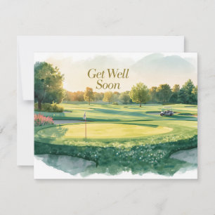 Golf Gute Besserung Golfer Mitteilungskarte