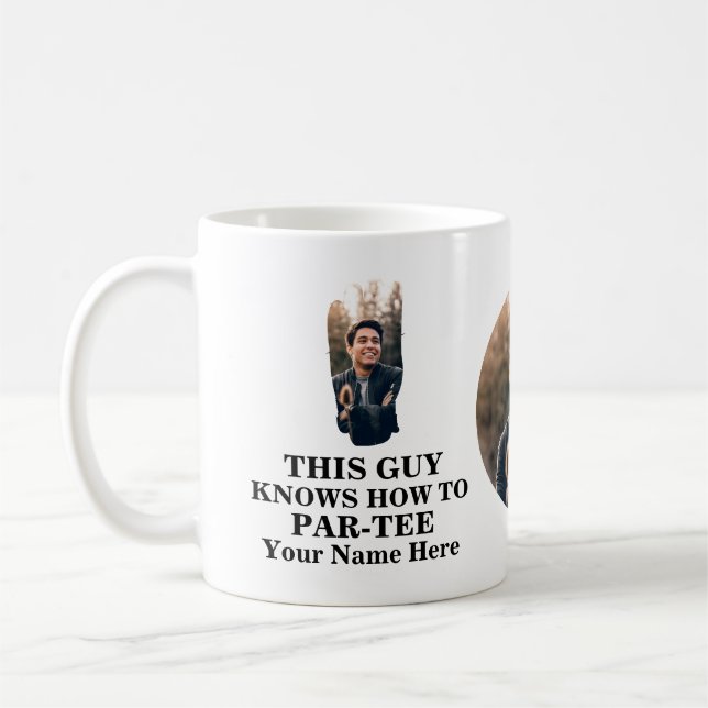 Golf Handschuh Form Foto Typ weiß, wie man parat-t Kaffeetasse (Links)