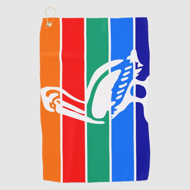 Golf Handtuch mit der Flagge von St. Petersburg, F (Vorderseite)