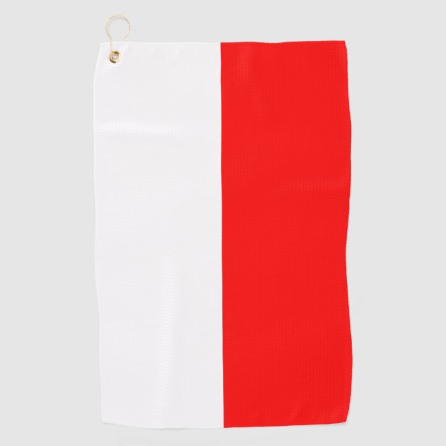 Golf Handtuch mit Flagge Indonesiens (Vorderseite)