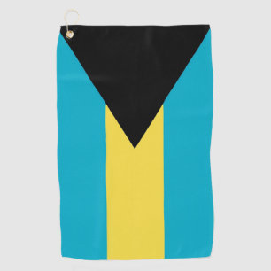 Golf Handtuch mit Flagge von Bahamas